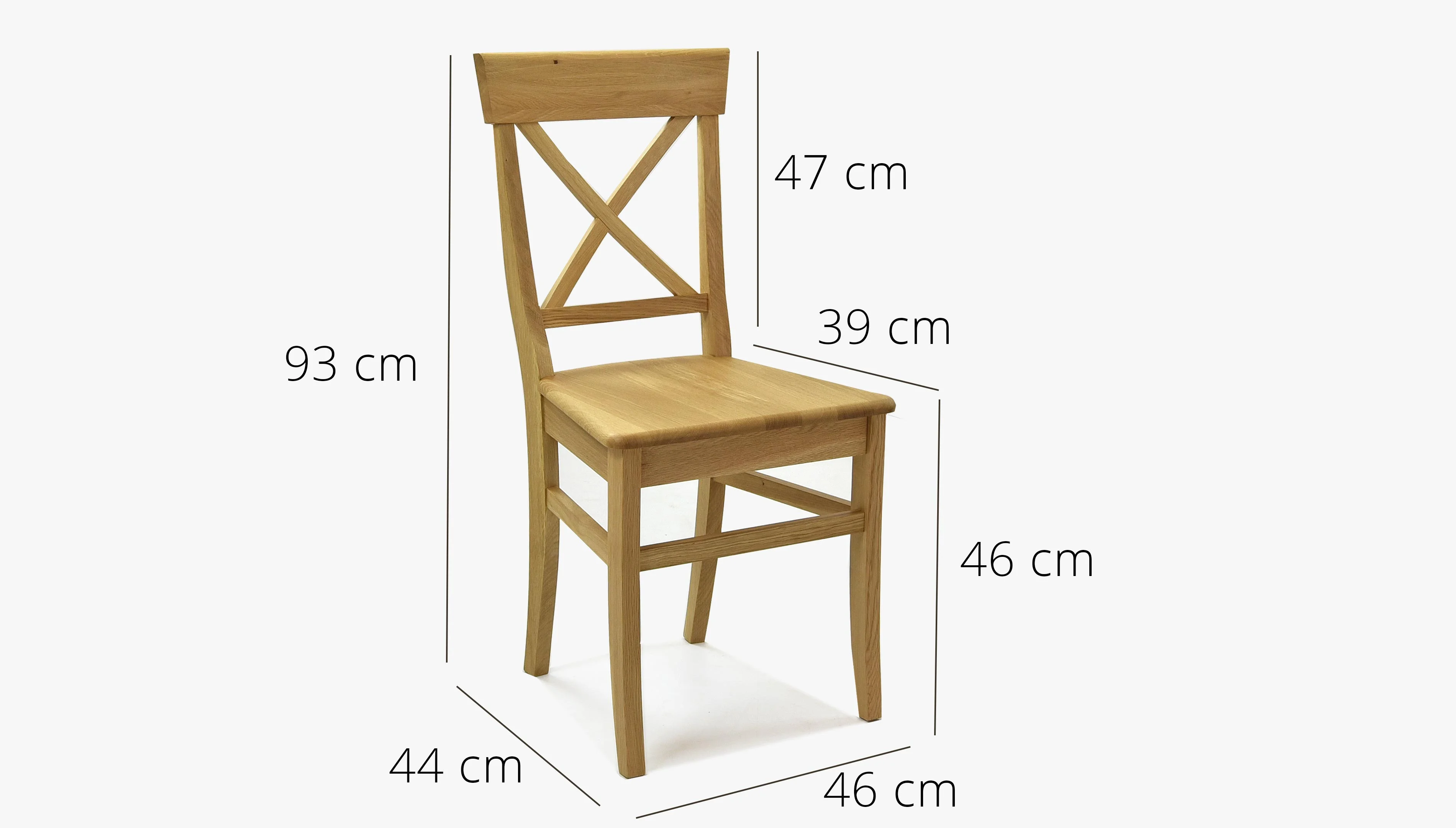 Dubová stolička do jedálne